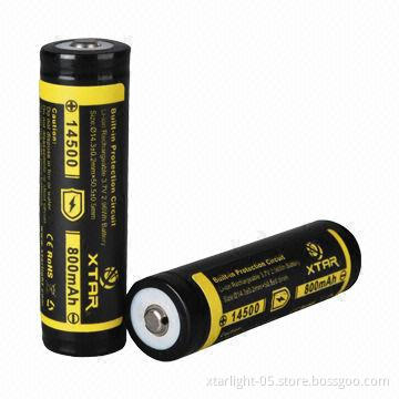 14500 800mAh Li-ion battery with good-quality and high performance